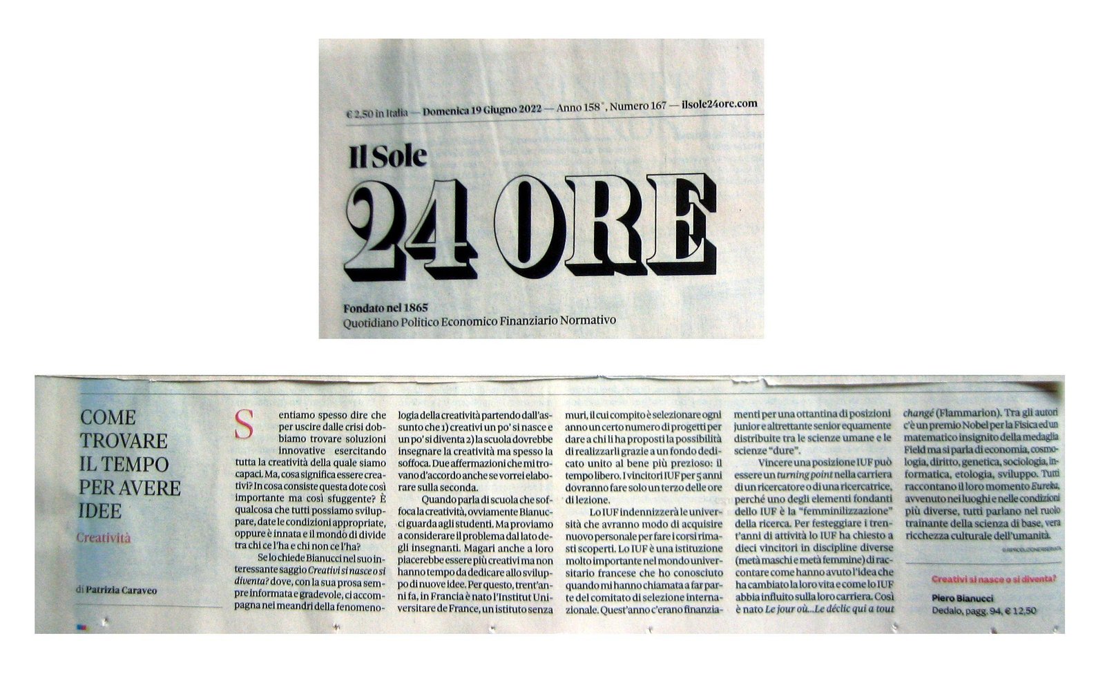sole-24-ore-19-6-2022-creativi-si-nasce-o-si-diventa