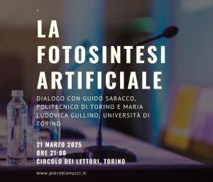 La fotosintesi artificiale