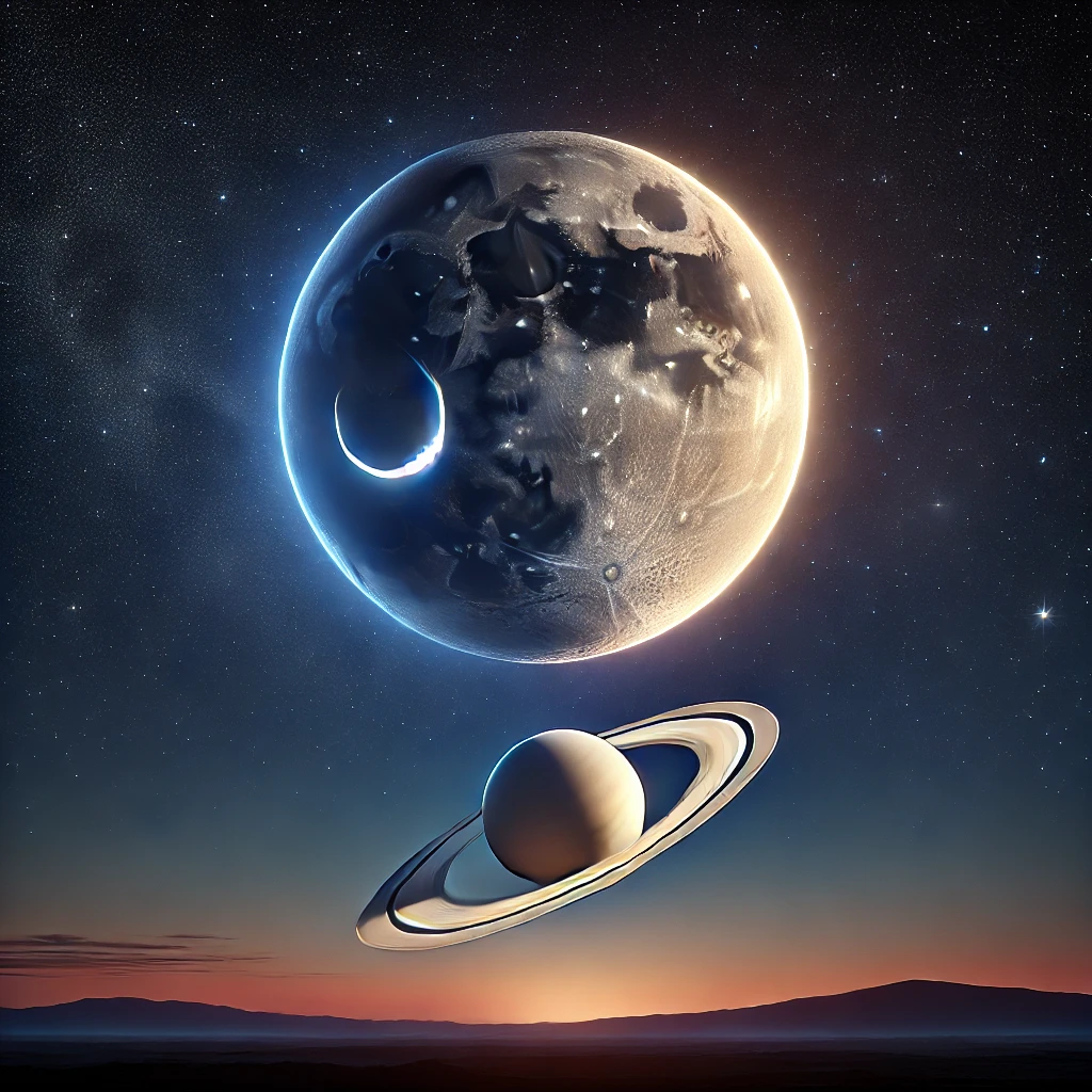 Luna nasconderà Saturno