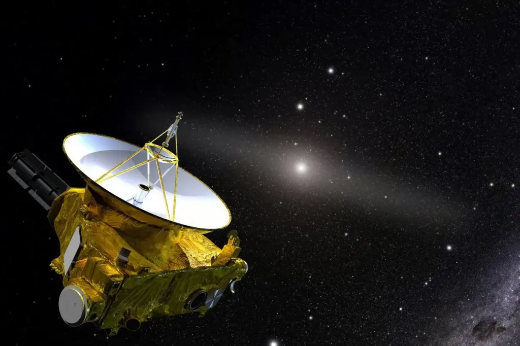 Artist’s illustration of NASA’s New Horizons spacecraft in the outer solar system

Joe Olmsted/STScI