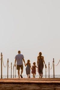 family, walk, beach, holding hands, walking, baby, kids, children, love, adorable, childhood, dad, mom, mother, father, parents, sunset, together, bonding, leisure, happiness, vacation, holiday, nature, portrait, family portrait