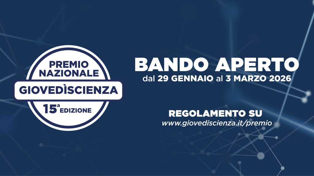 Banner 1920x1080 (web) Premio Nazionale GiovedìScienza 2026